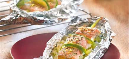 Papillote de saumon et fenouil à la citronnelle