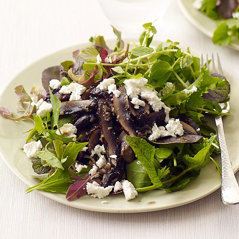 Photo de/du Salade à la féta et aux champignons marinés par WW