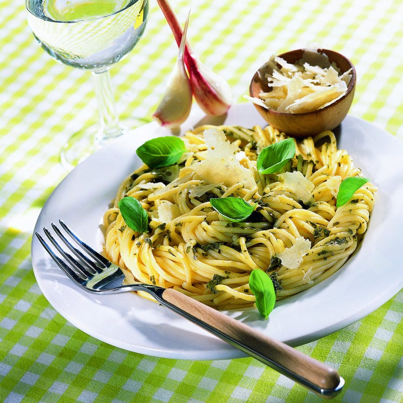 Photo de/du Spaghettis au pistou par WW