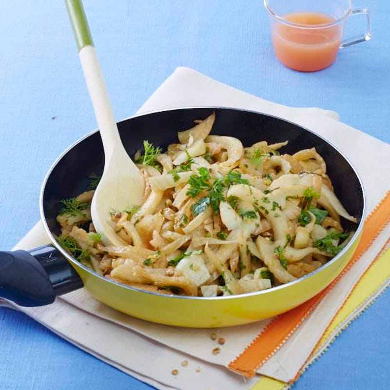 Poêlée de fenouil au pamplemousse et à la coriandre