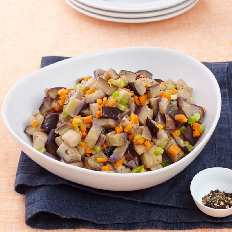 Aubergines à la crème poivrée