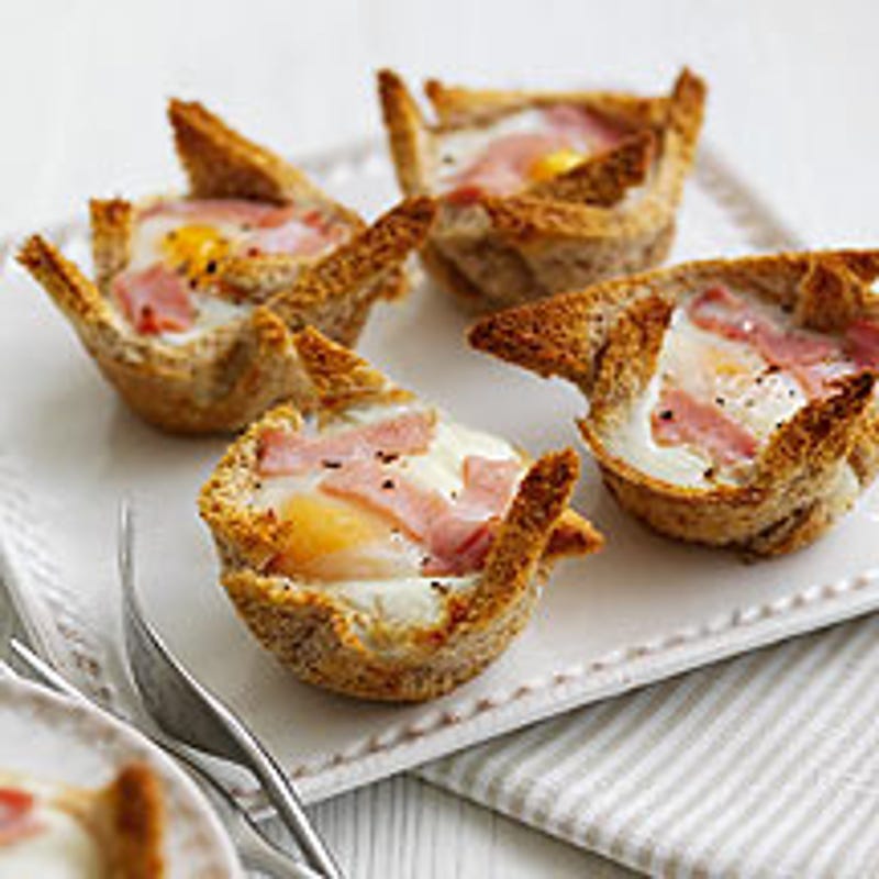 Photo de/du Petites corbeilles aux œufs et au bacon par WW