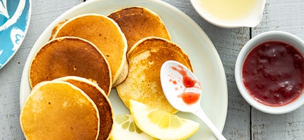 Pancakes citronnés à la ricotta