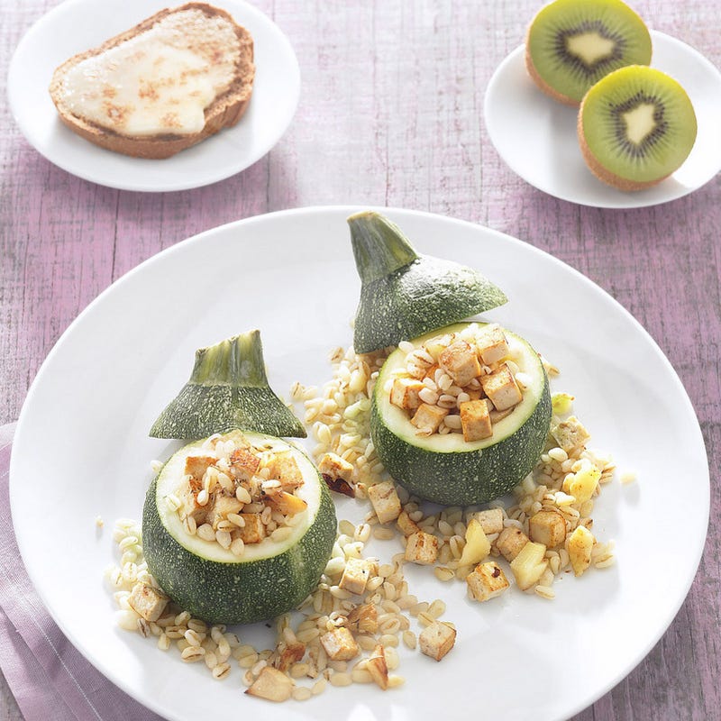 Courgette farcie végétarienne