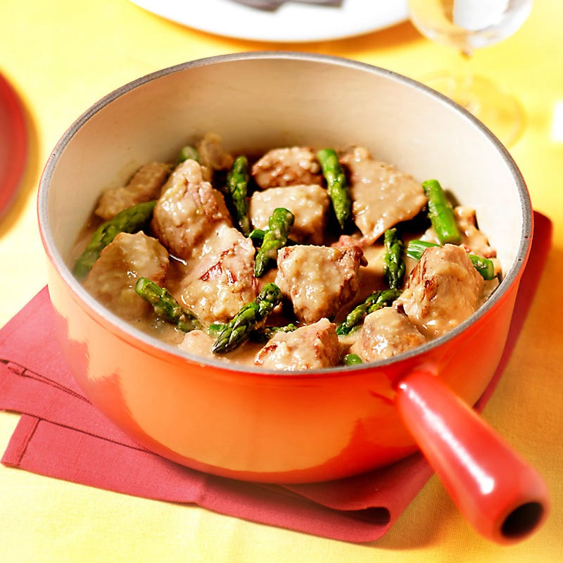 Photo de/du Blanquette de veau aux asperges par WW