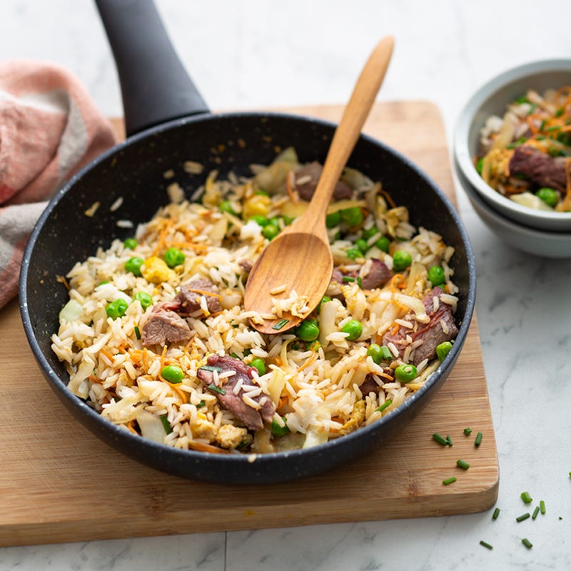 Photo de/du Riz sauté au boeuf et au gingembre par WW