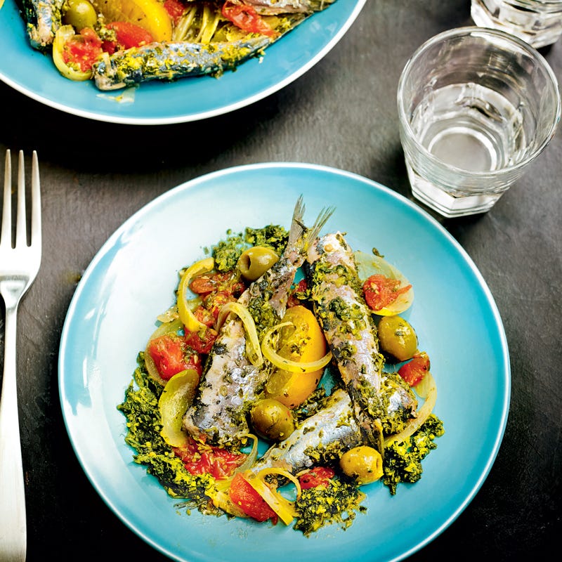 Tajine de sardines à la chermoula