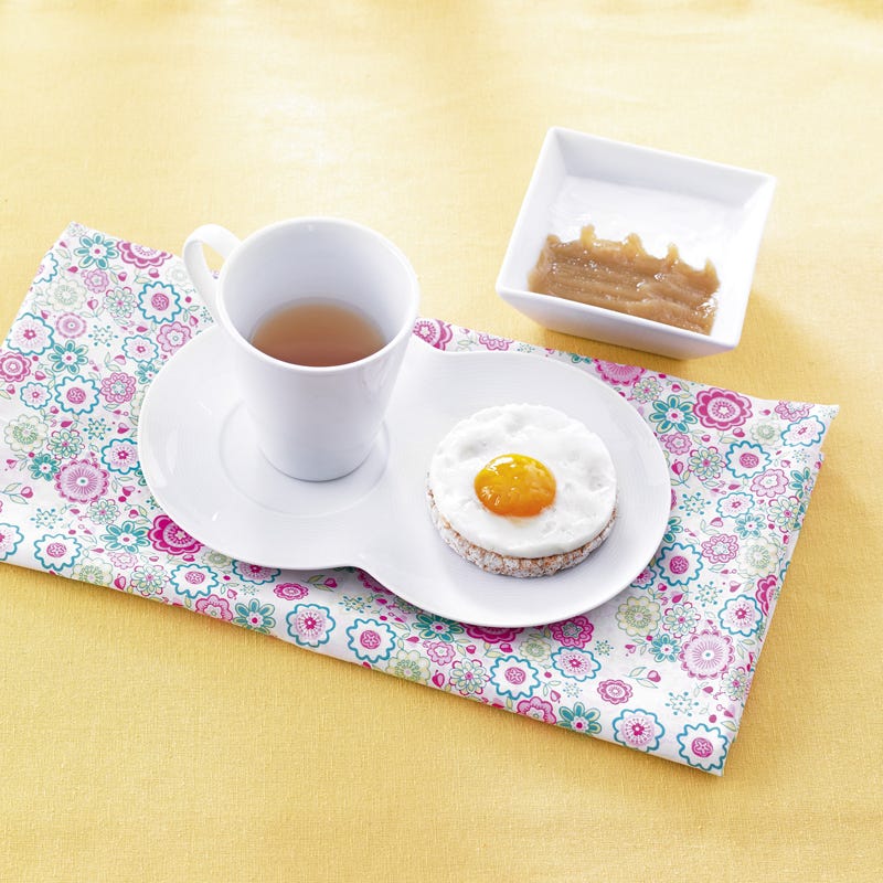 Photo de/du Galette de riz avec oeuf au plat par WW