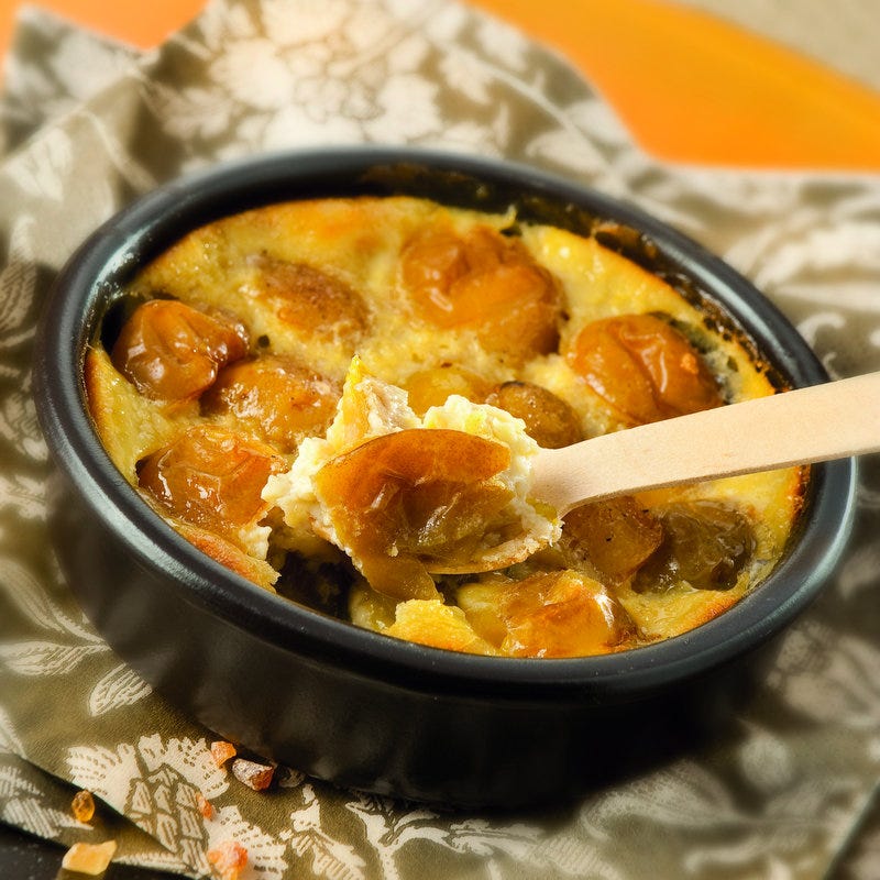 Photo de/du Clafoutis aux mirabelles et à la crème de marron par WW