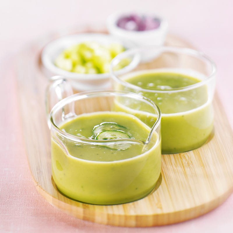 Photo de/du Soupe glacée d'avocat au concombre par WW