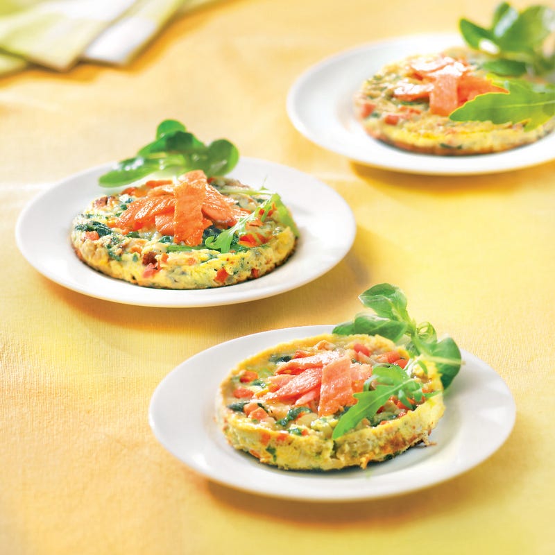 Photo de/du Omelette froide aux légumes et au saumon fumé par WW