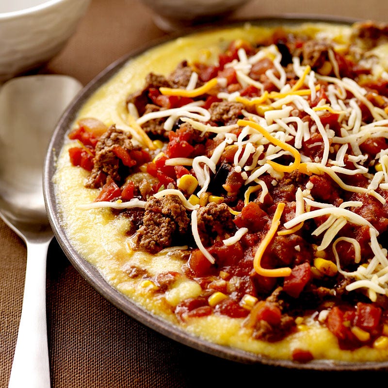 Photo de/du Bœuf mexicain sur polenta par WW