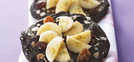 Tartelette mendiante chocolat banane