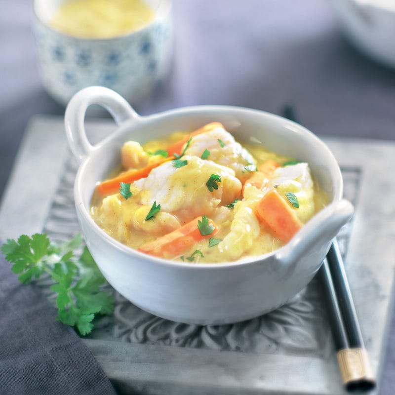 Photo de/du Nage de lotte au curry par WW