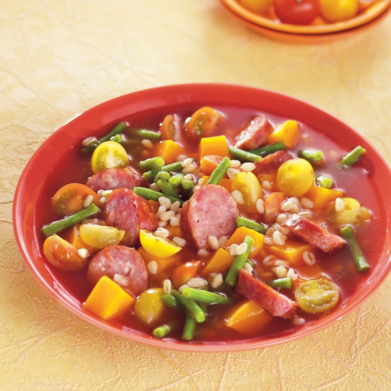 Photo de/du Soupe de blé à la saucisse par WW