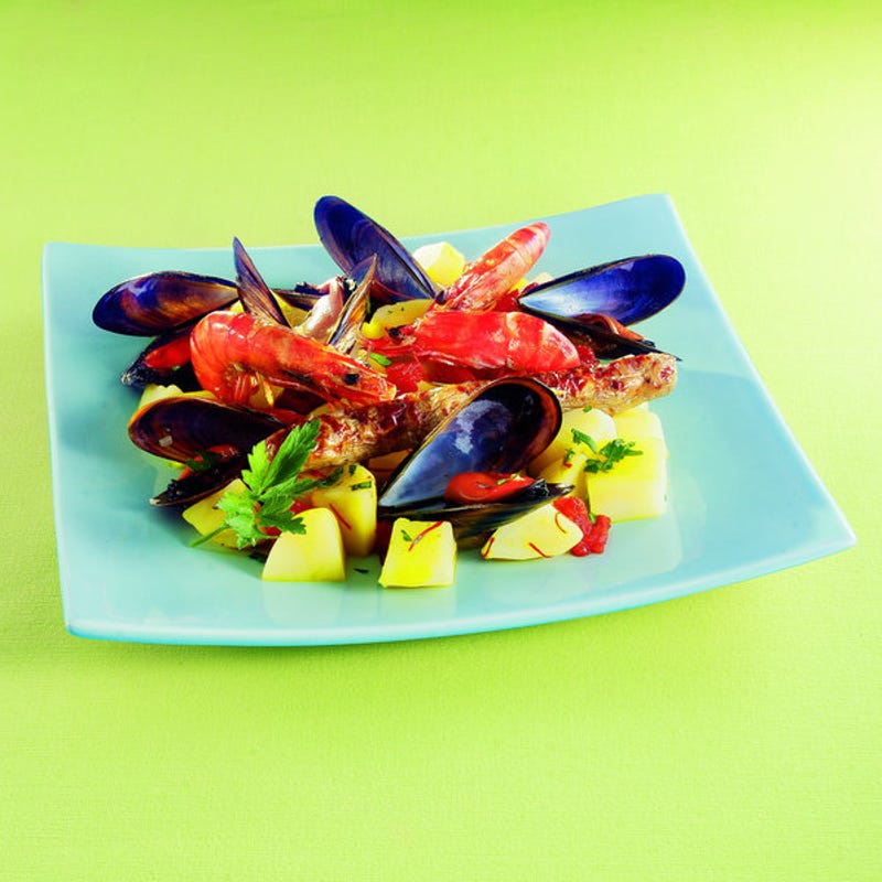 Photo de/du Paëlla express aux pommes de terre par WW