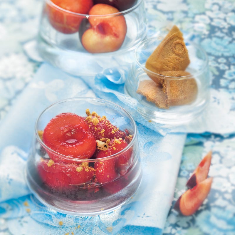 Photo de/du Bocal de prunes au vin rouge et à la cannelle par WW