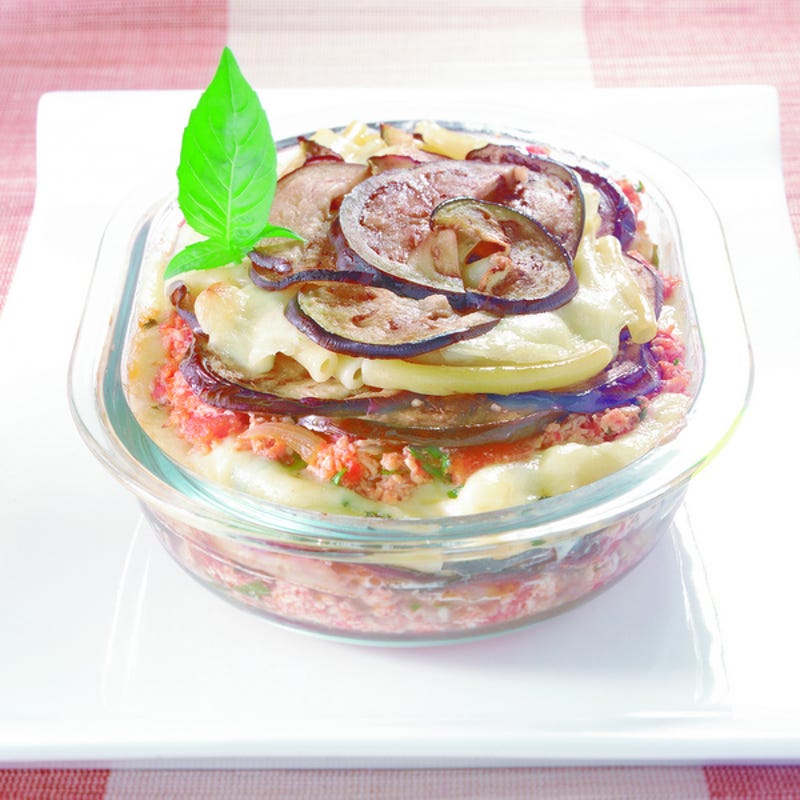 Photo de/du Gratin d'aubergines tomates mozzarella par WW