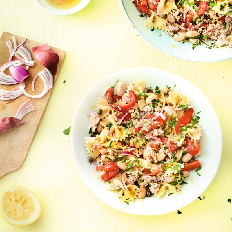 Photo de/du Salade de pâtes au thon et haricots blancs par WW