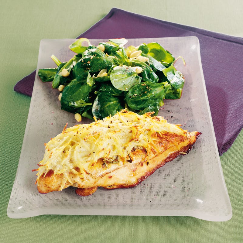 Photo de/du Filets de poulet en croûte de pommes de terre par WW