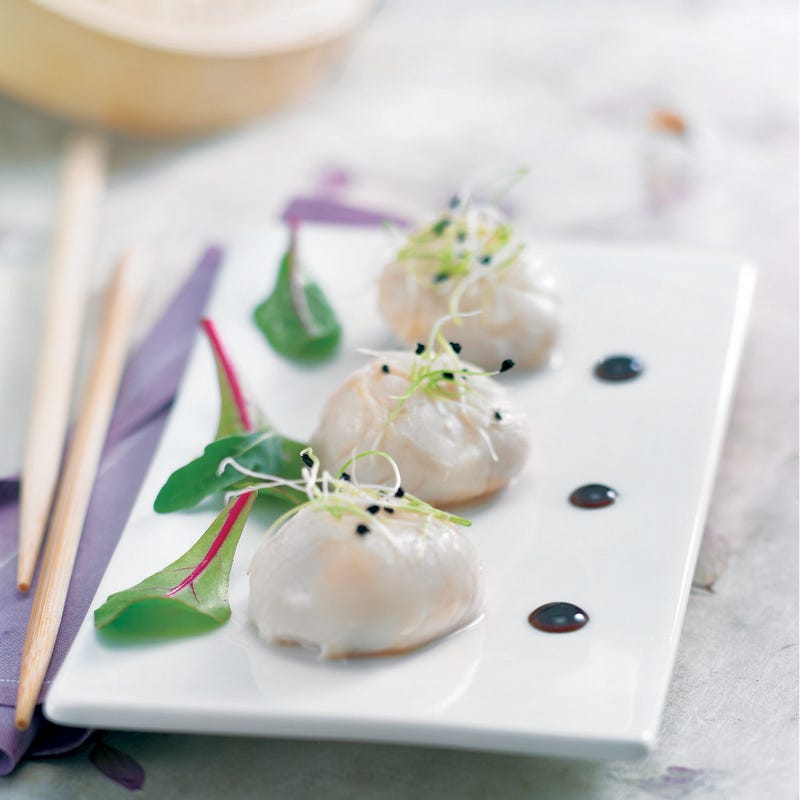 Photo de/du Saint-Jacques vapeur sur lit de mesclun par WW