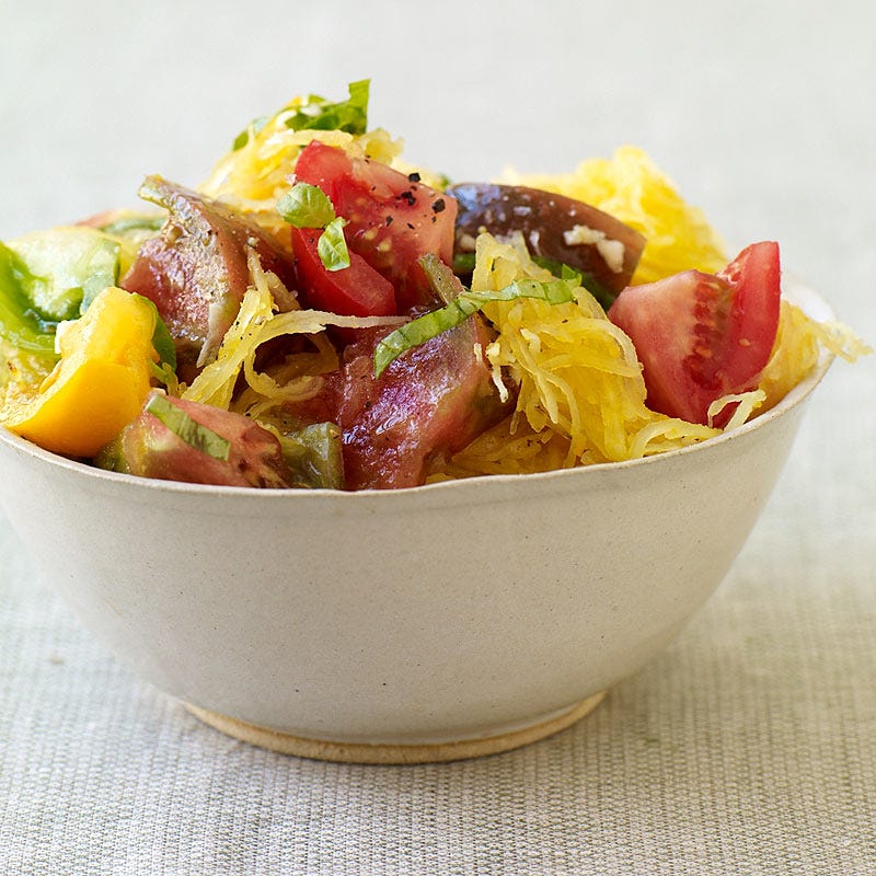 Photo de/du Salade de tomates et courge spaghetti par WW