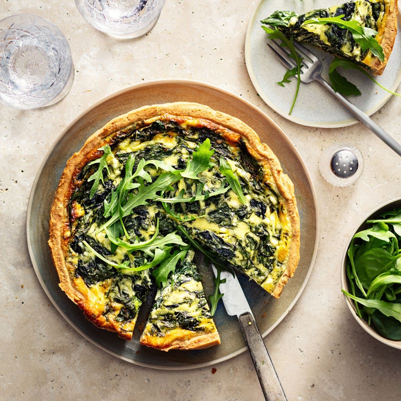 Tourte au fromage et épinards