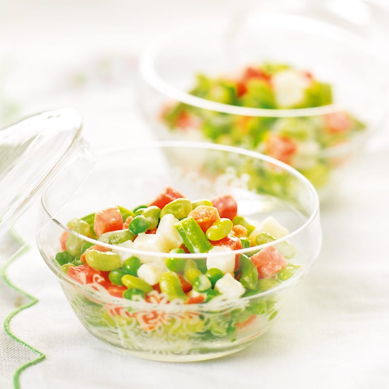 Photo de/du Macédoine de légumes en crème de maïs par WW