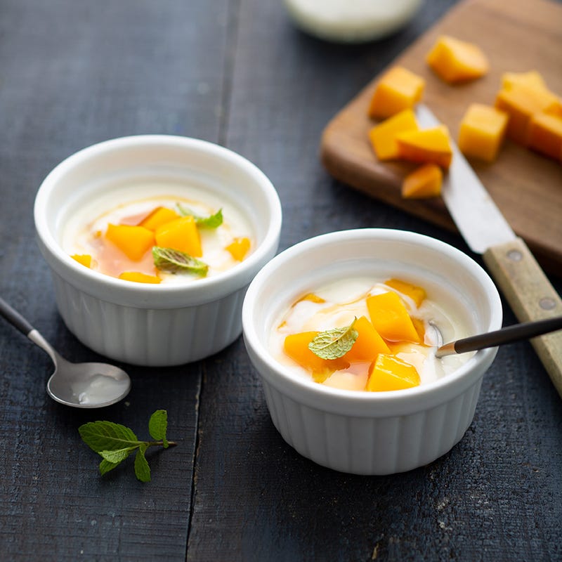 Photo de/du Tartare de mangue au yaourt par WW