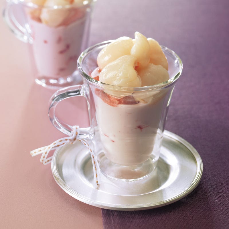 Photo de/du Verrine de litchis à la rose et à la framboise par WW