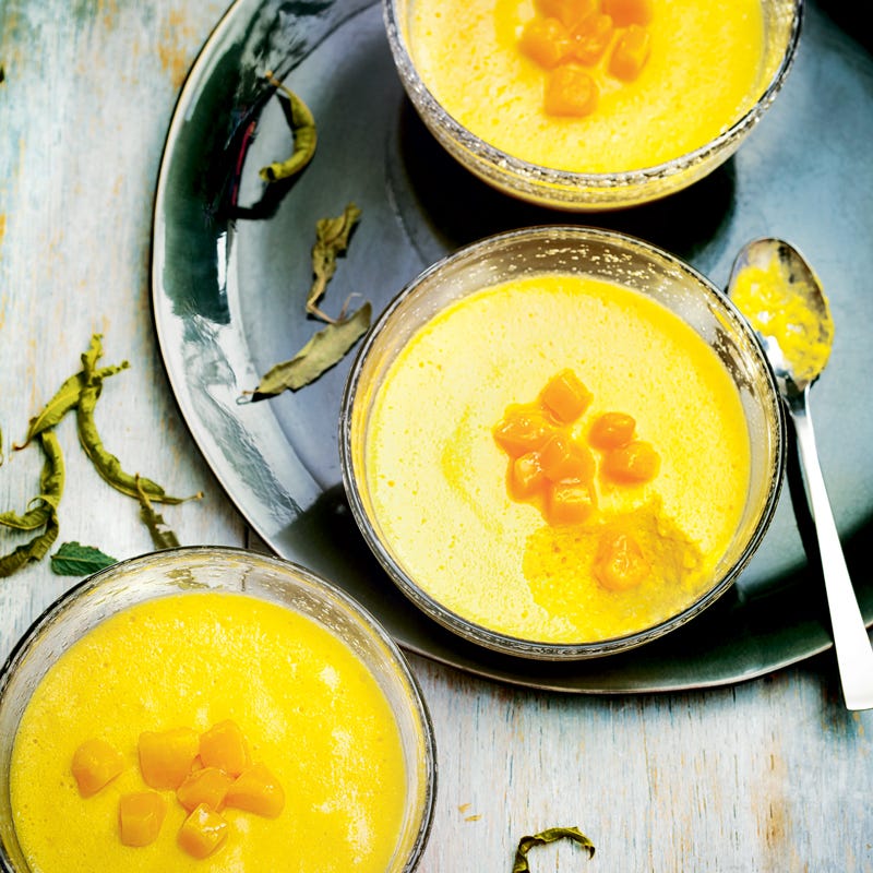Mousse de mangue à la verveine