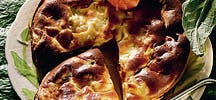 Tarte aux crevettes et fonds d'artichauts