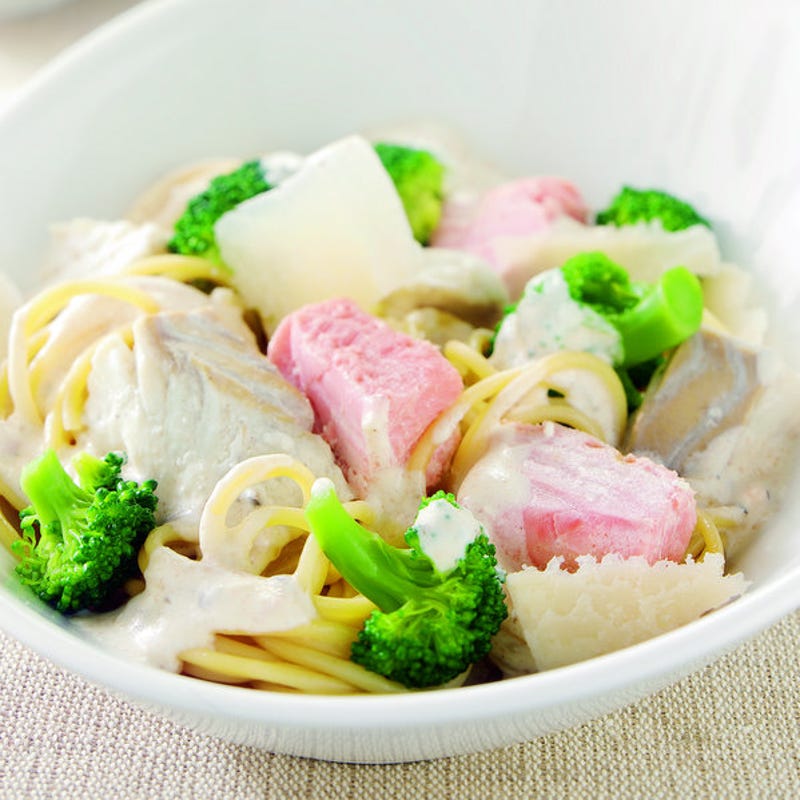 Photo de/du Spaghettis aux deux poissons par WW