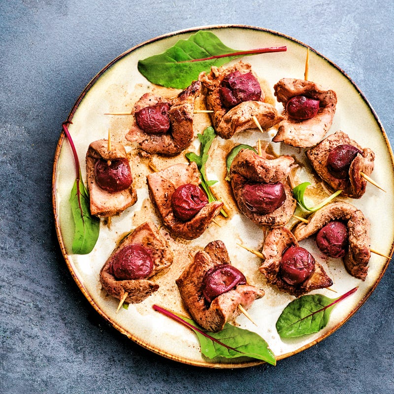 Piccatas de canard à la cerise