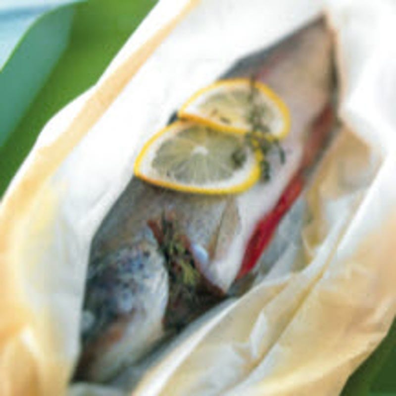 Photo de/du Papillote de truite au jambon de Parme par WW