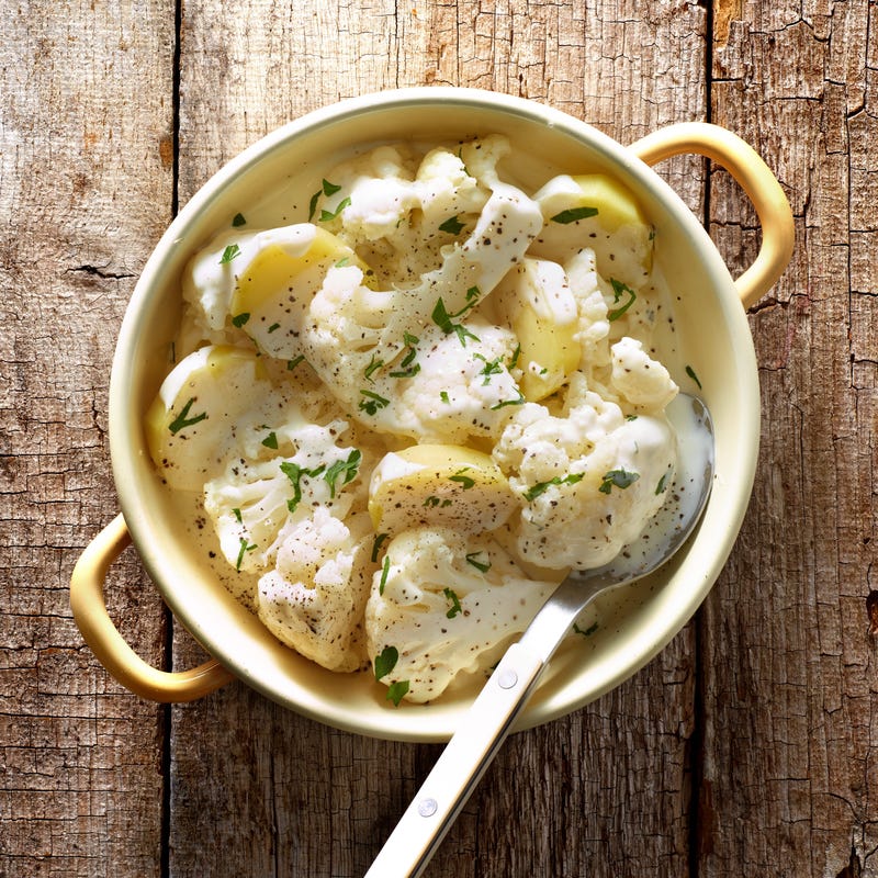 Chou-fleur à la béchamel légère