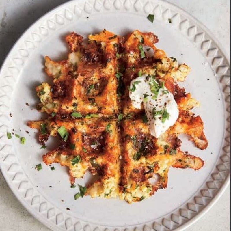 Gaufres de chou-fleur et fromage