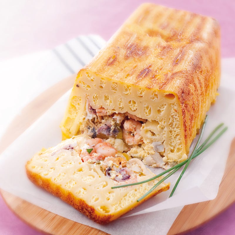 Photo de/du Flan de pâtes aux fruits de mer par WW