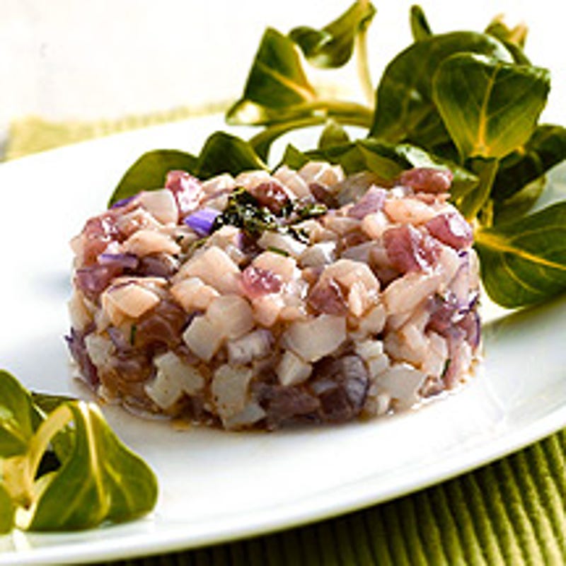 Photo de/du Tartare de thon et Saint-Jacques à la mâche par WW