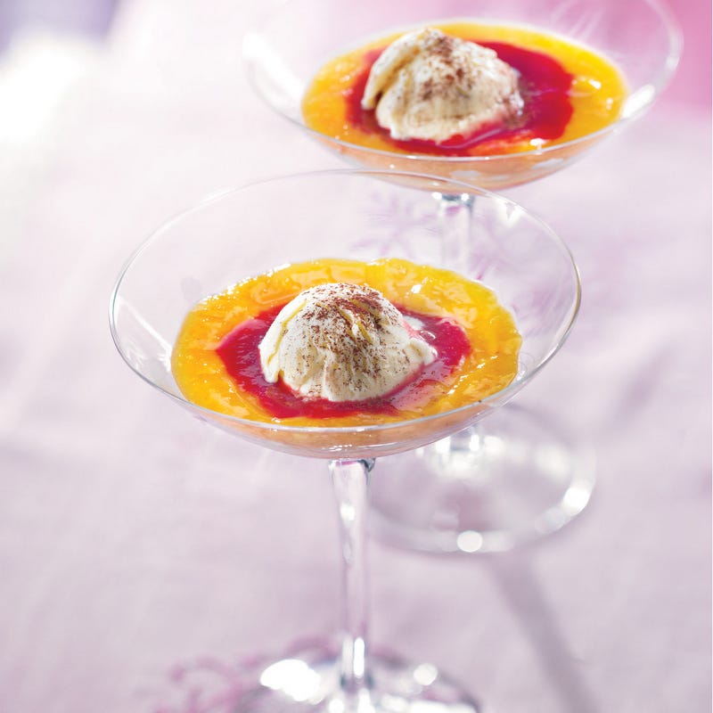 Photo de/du Dessert glacé façon Melba par WW