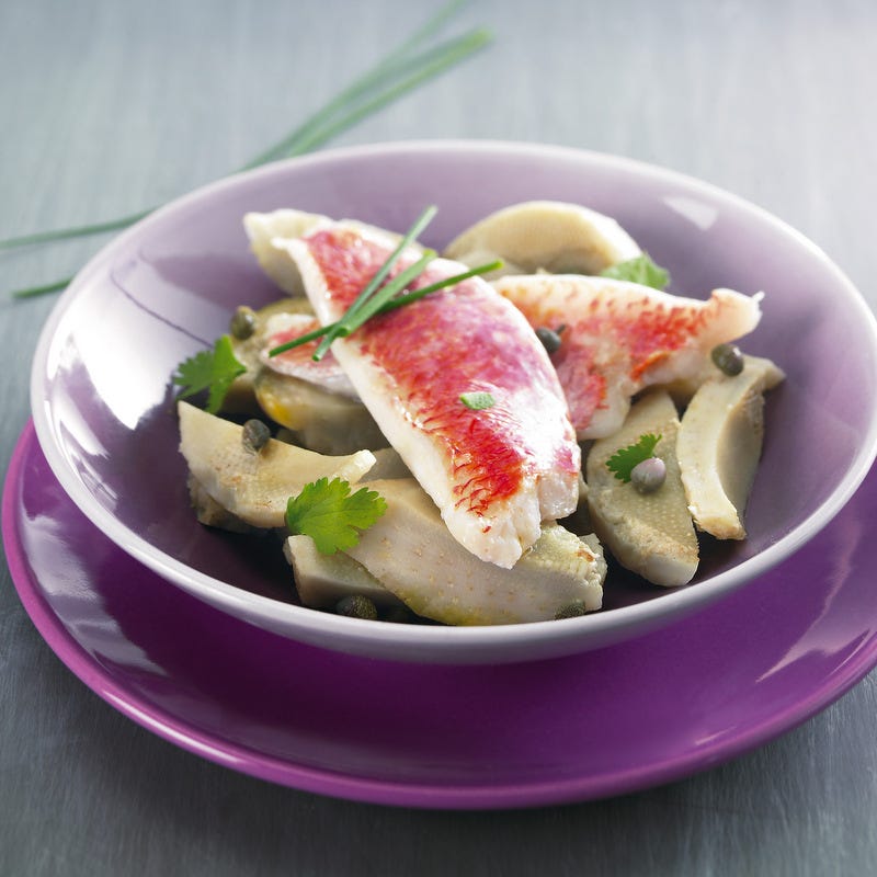 Photo de/du Salade d'artichaut aux rougets et herbes par WW