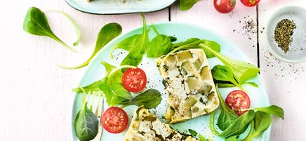 Terrine de courgettes au chèvre frais