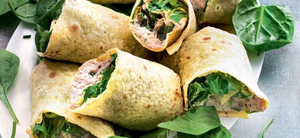 Wraps à la mousse de thon