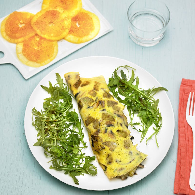 Photo de/du Omelette végétarienne et carpaccio d'agrumes par WW