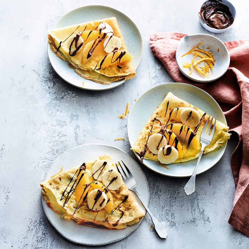 Crêpes à l'orange et au chocolat