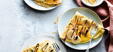 Crêpes à l'orange et au chocolat
