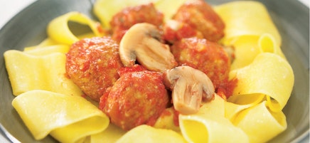 Papardelles aux boulettes