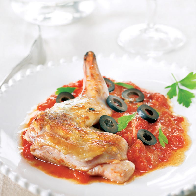 Photo de/du Lapin tomates, olives par WW