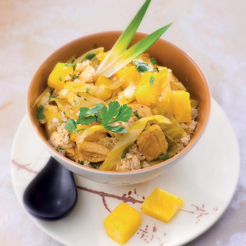 Poulet à l'ananas et quinoa