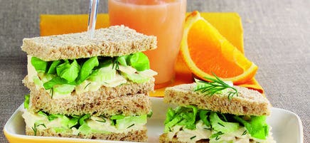 Sandwich au céleri, volaille et ciboulette
